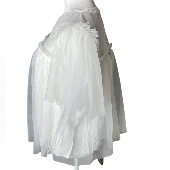 Sunday in Brooklyn Tulle Swing Blouse Anthropologie Button Down Size Large NWT - Picture 5 of 13